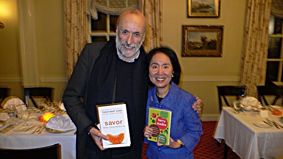 Carlo Petrini and Dr. Lilian Cheung Slow Food Movement